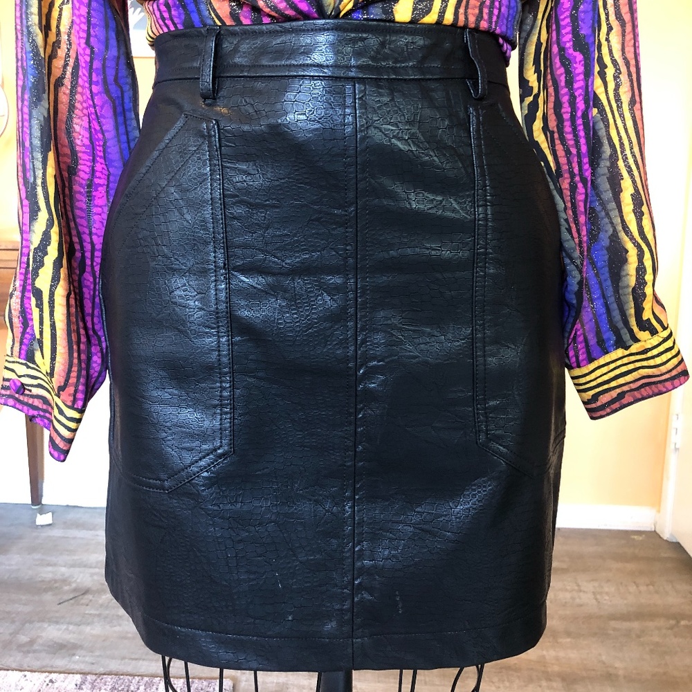 Pleather Skirt